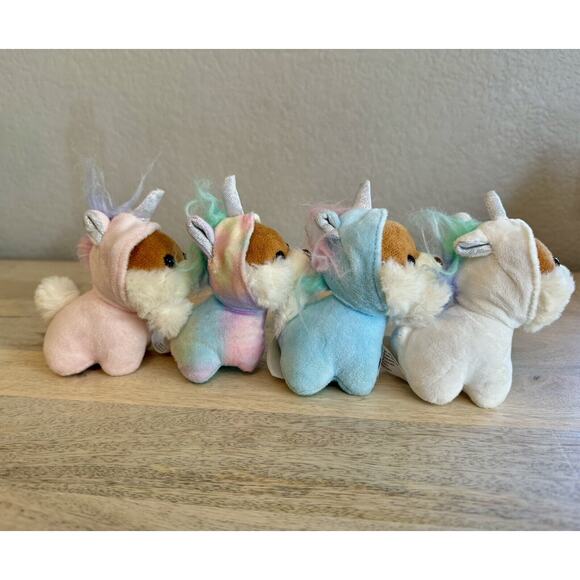 15” Snug A Babies Mom & 4 Babies Pomeranian Puppy Dog Unicorn Plush SO CUTE!! - Picture 3 of 8